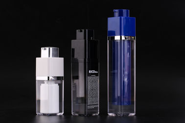 UKMS15 15ml-30ml-50ml Square  Rotating lift type airless bottle,  acrylic airess bottle for Men cosmetics