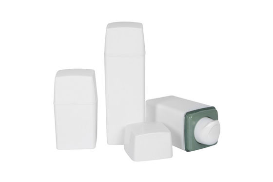0.23ml Output Square White PP Airless Cosmetic Containers
