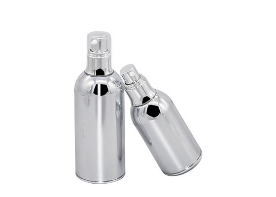 Acrylic Skincare Cosmetic Airless Bottle Full Electroplating Vacuum Bottle 30ml 50ml 100ml