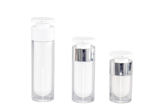 Effective Dispensing AS Airless Pump Bottles 15ml 30ml 50ml Electroplating Processed