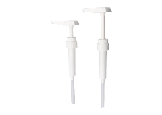 PP White Sauce Dispenser Pump 15ml 30ml 38-410 Square Head