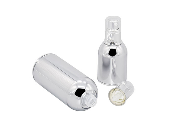 Full electroplating design cosmetic airless pump bottle 30ml 50ml 100ml