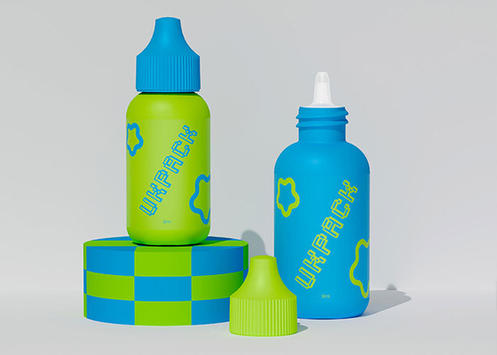 PE cosmetische lege klemfles 30 ml 50 ml aanpasbaar